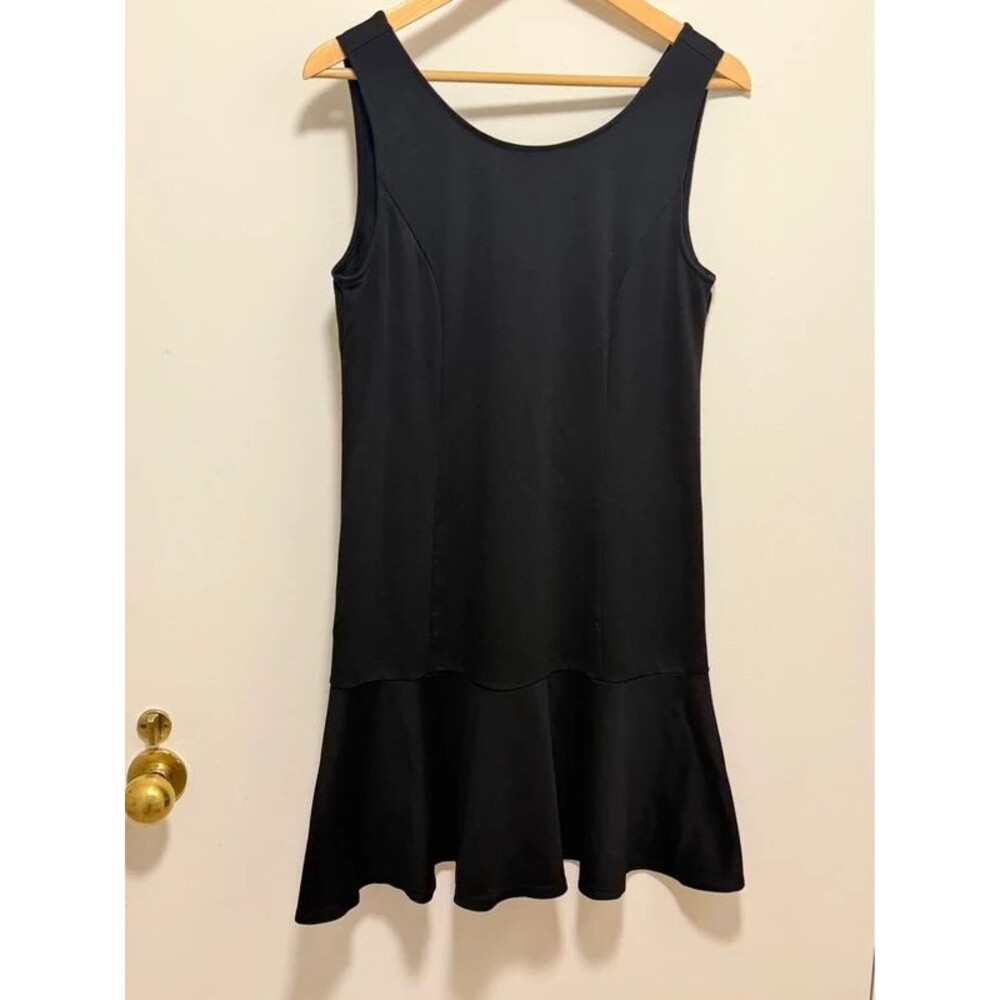 drop waist mini little black dress size L